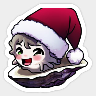 Cute Oyster Drawing Sticker